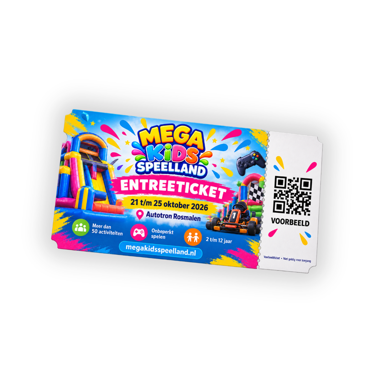 Mega Kids Speelland – Dagticket